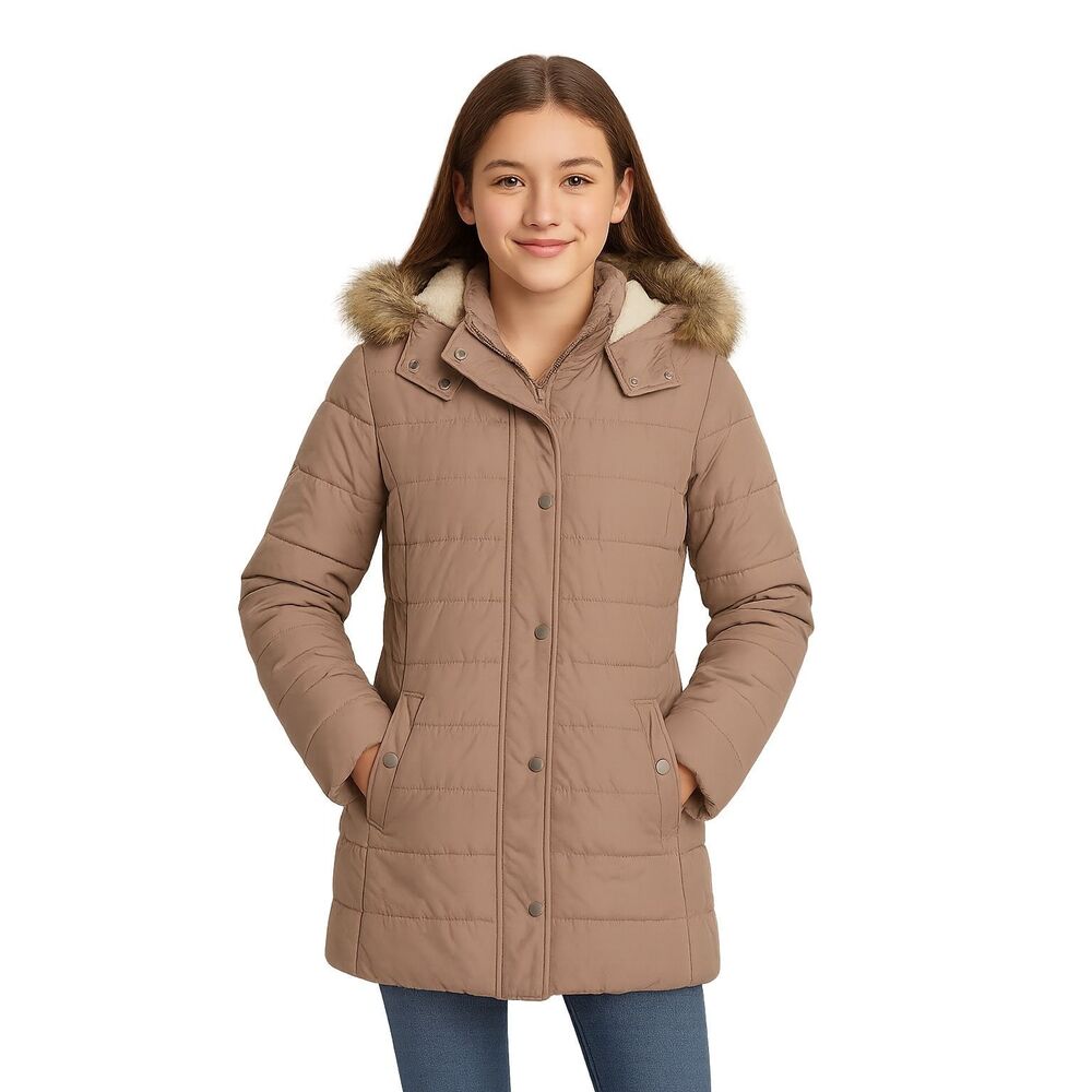 Abercrombie & Fitch Kids Tan Puffer Jacket